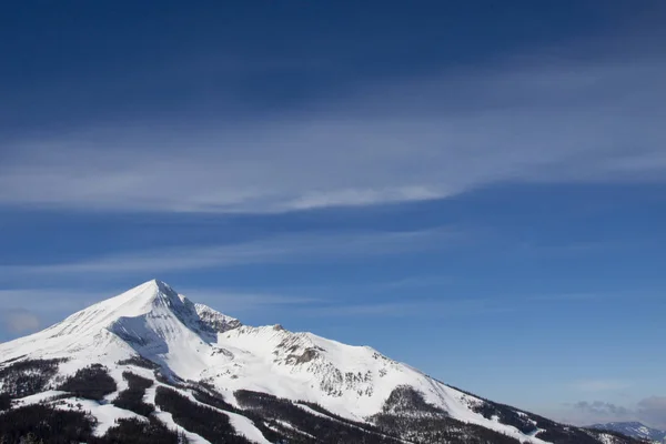 Malerischer Blick Auf Den Blauen Himmel Über Einsamen Gipfel Großen — Stockfoto