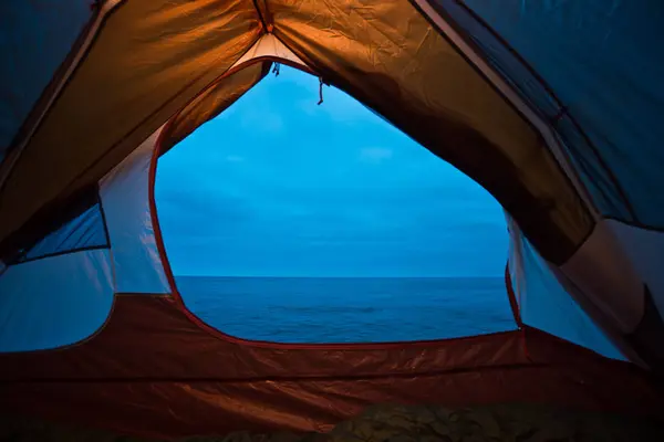 Blick Auf Den Pazifik Von Einem Zelt San Diego — Stockfoto