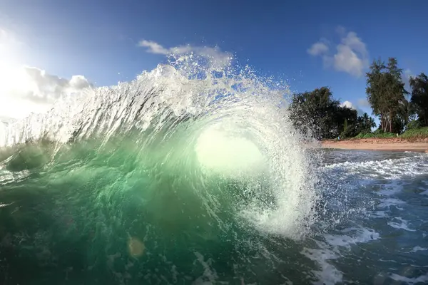 Ocean Wave Approaching Shore Oahu East Side — Stock Photo, Image