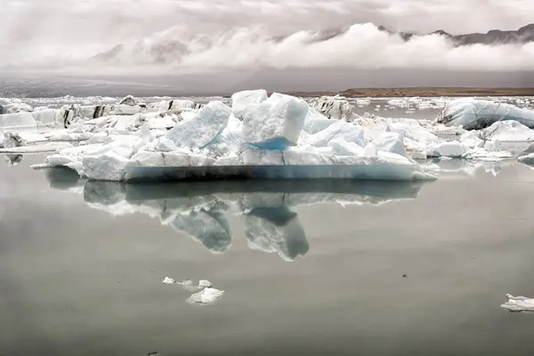 Scenic View Icebergs Jokulsarlon Iceland — Stock Photo, Image