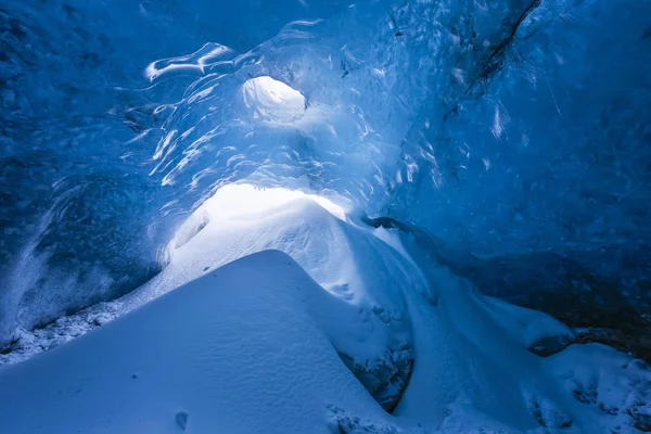 Kristal Buz Mağarası Breidamerkurjokull Buzul Zlanda — Stok fotoğraf