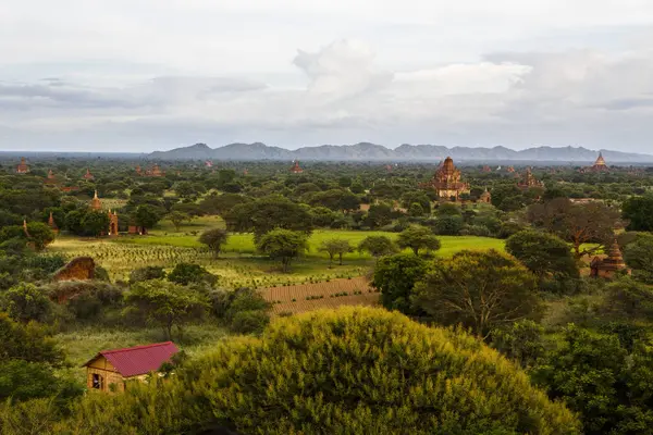 Malebný Pohled Údolí Bagan — Stock fotografie