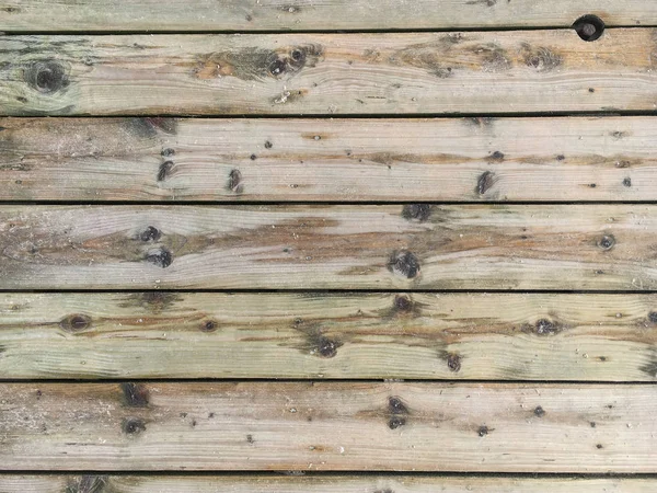 Footpath made of wooden planks — Stock Photo, Image