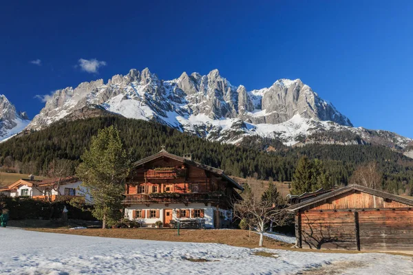 Wilder Kaiser dağlar kış