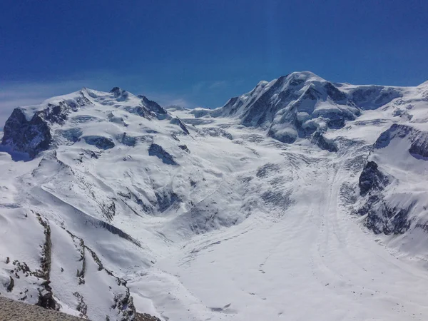 Ледник Горнер зимой — стоковое фото