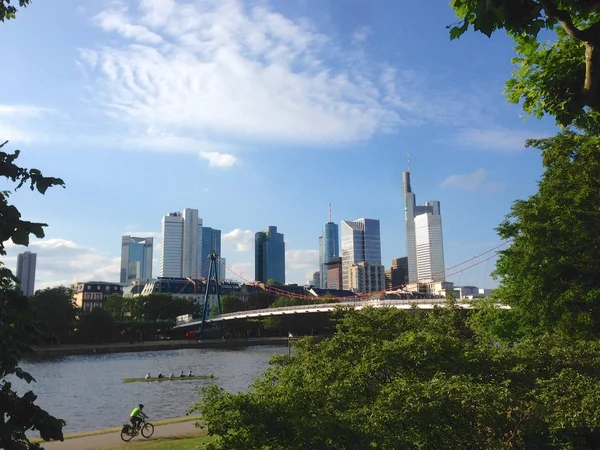 Horizonte de Frankfurt —  Fotos de Stock