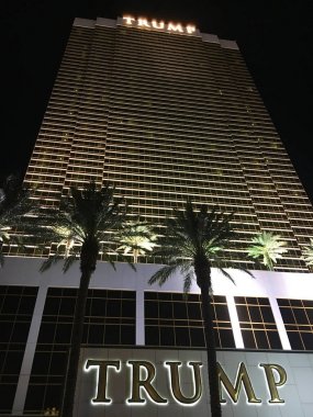 Dış atış Trump International Hotel Las Vegas gece