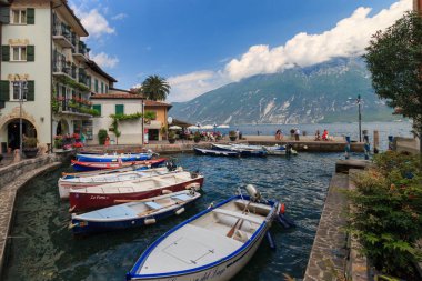 Cityscape Limone sul Garda, İtalya