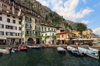 Cityscape Limone sul Garda, İtalya