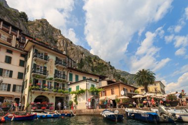 Cityscape Limone sul Garda, İtalya