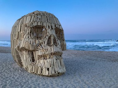 Gyeongpo Beach, tarihleri heykel. Güney Kore
