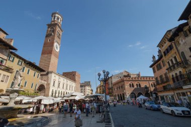Piazza Erbe Verona, İtalya