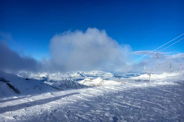 Lyžařský region Hintertux Ledovec, Rakousko — Stock fotografie