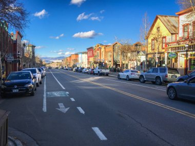 Şehir manzarası Ana Cadde Breckenridge, Colorado