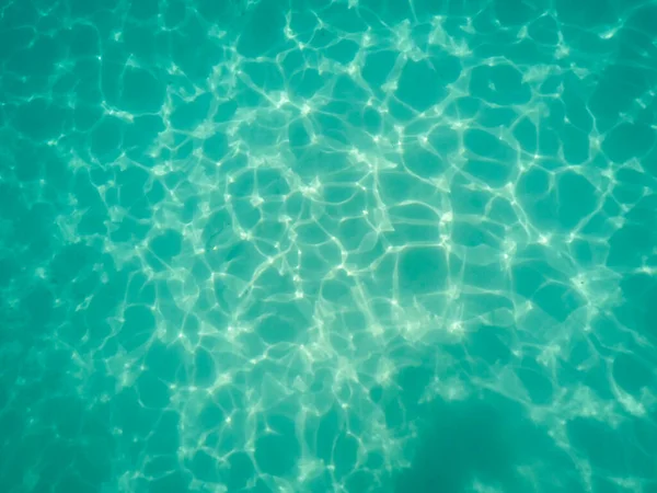 Ripples Reflections Sunlight Underwater Sandy Shallow Ocean Floor Mediterranean Sea — Stock Photo, Image