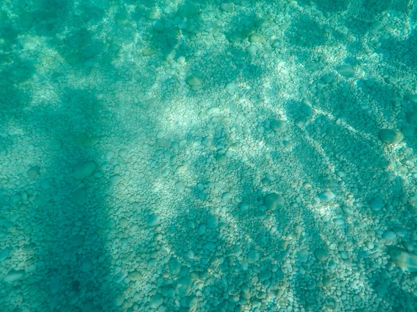 Suelo Mar Pedregoso Con Piedras Mar Mediterráneo Escena Natural Cerdeña — Foto de Stock
