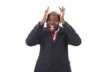 Duygusal Afrika işadamı