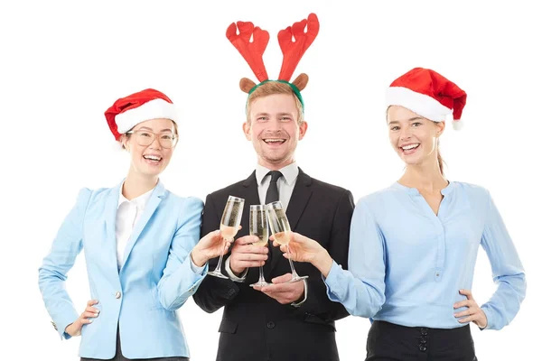 Ünneplő karácsony irodában — Stock Fotó