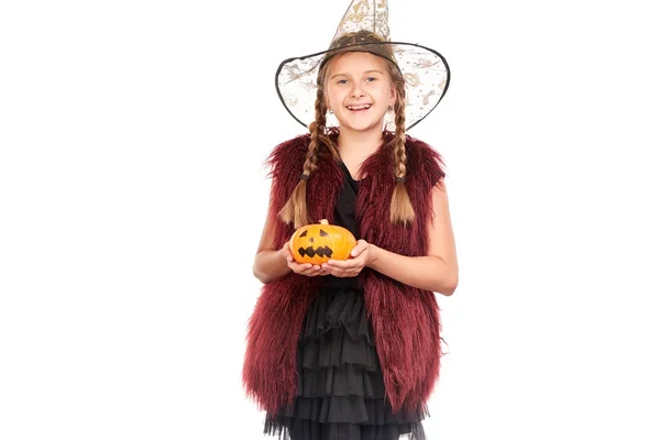 Bambina in costume di Halloween — Foto Stock