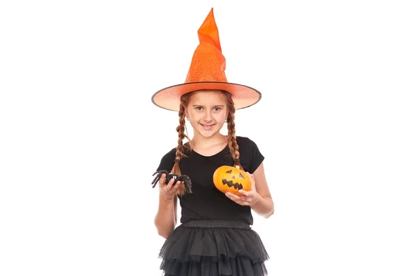 小さな女の子がハロウィーンの衣装 — ストック写真