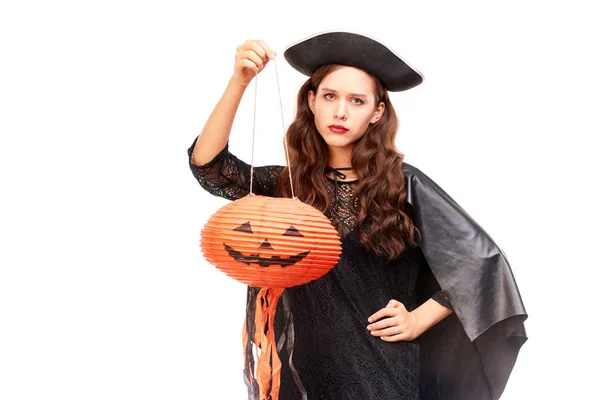 Posando em traje de Halloween — Fotografia de Stock