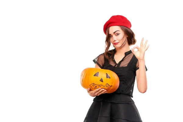 Personagem halloween feminino — Fotografia de Stock