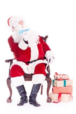 Noel Baba fırlatma kağıt uçak