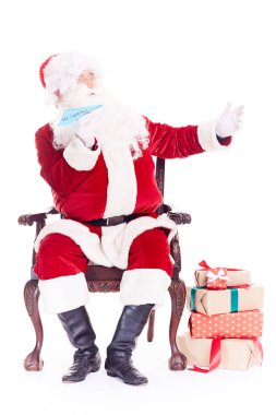 Noel Baba fırlatma kağıt uçak