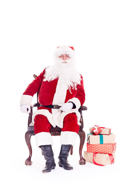 Santa Claus in chair