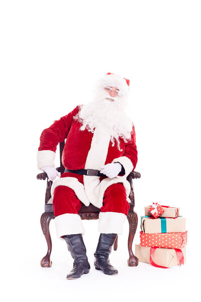 Santa Claus in chair