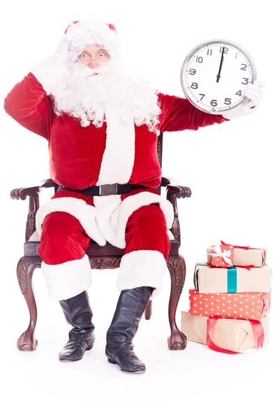 Santa claus üzem óra — Stock Fotó