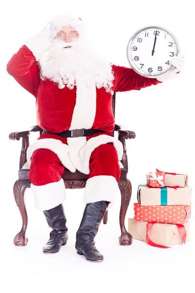 Santa claus üzem óra — Stock Fotó