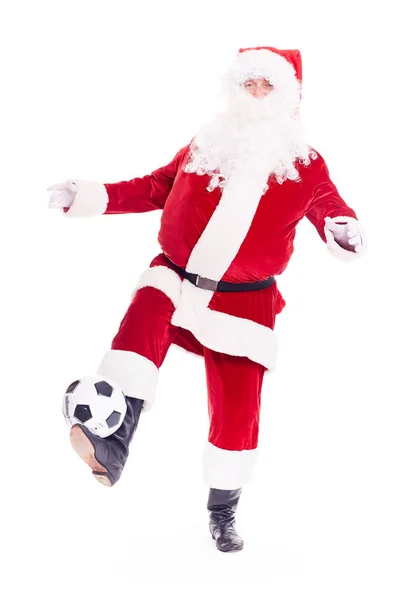 Sportlicher Weihnachtsmann — Stockfoto