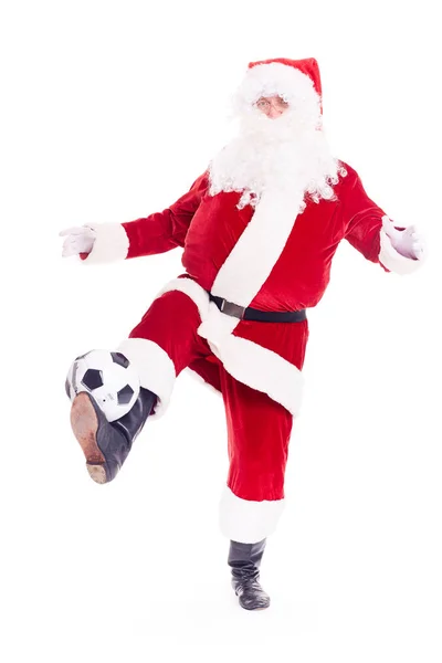 Sportlicher Weihnachtsmann — Stockfoto