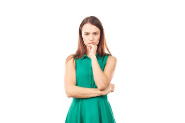 duygusal genç kadın