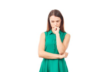 duygusal genç kadın