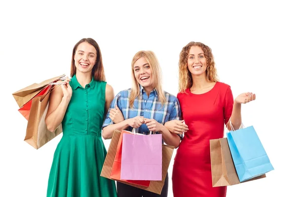 Shopping mit Freundinnen — Stockfoto