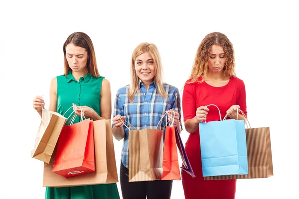 Shopping with girlfriends — Stock Photo, Image