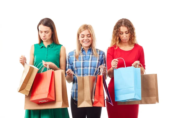 Shopping with girlfriends — Stock Photo, Image