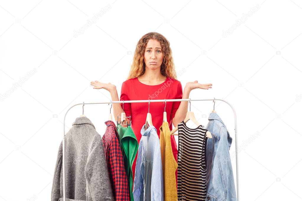 Browsing through clothes