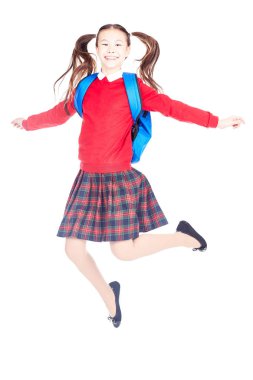 Üniformalı kız öğrenci.