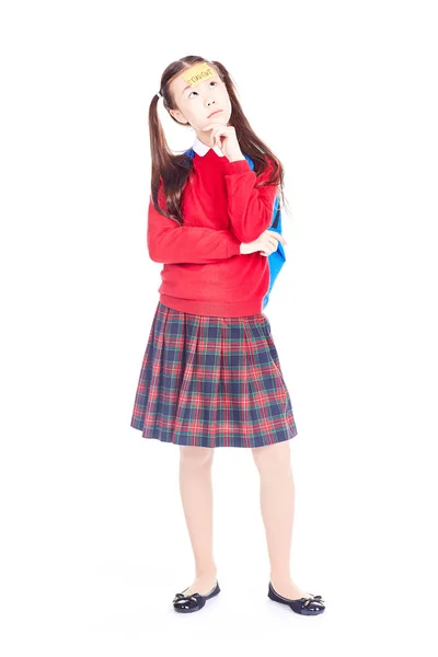 Schoolgirl in uniform — Stock Photo, Image