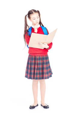 Not Defteri ile kız öğrenci