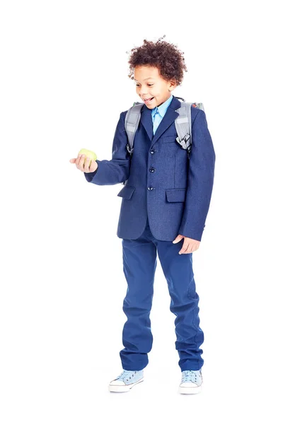 Student ve školní uniformě — Stock fotografie
