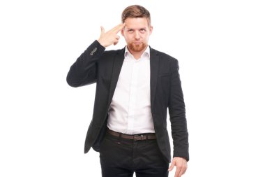 iş takım elbiseli adamı