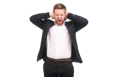 iş takım elbiseli adamı