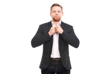 iş takım elbiseli adamı