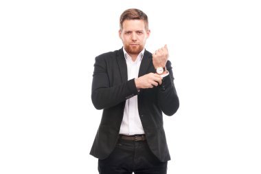 iş takım elbiseli adamı