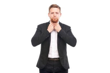 iş takım elbiseli adamı