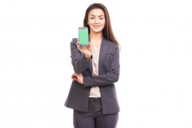 Telefon kullanan iş kadını